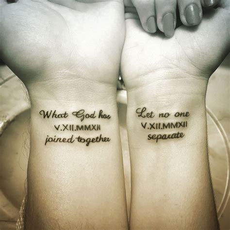 meaningful husband and wife tattoos|35 Matching Couple Tattoos to Inspire You